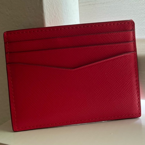 kate spade new york ♡ Red Small Slim Card Holder - Picture 3 of 3
